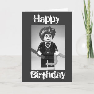 Evil Magician Custom Minifig Happy Birthday Card