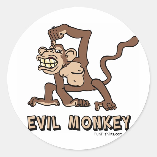 Evil Monkey stickers (Front)
