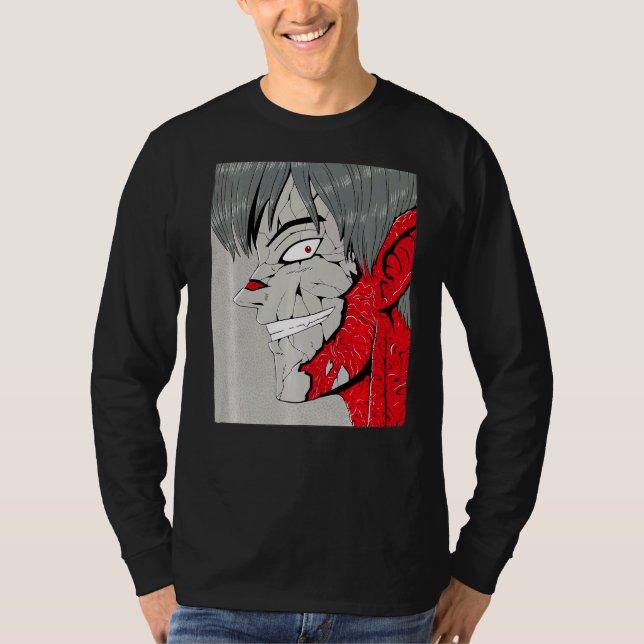 Evil Monster Graphic Demon Devil Harajuku T-Shirt (Front)