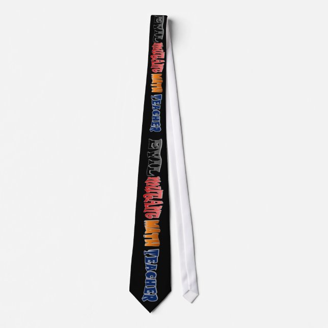 Evil mutant Math Teacher Tie (Front)