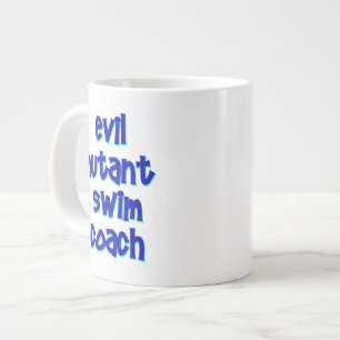 Evil Mutant Swim Coach Large Coffee Mug