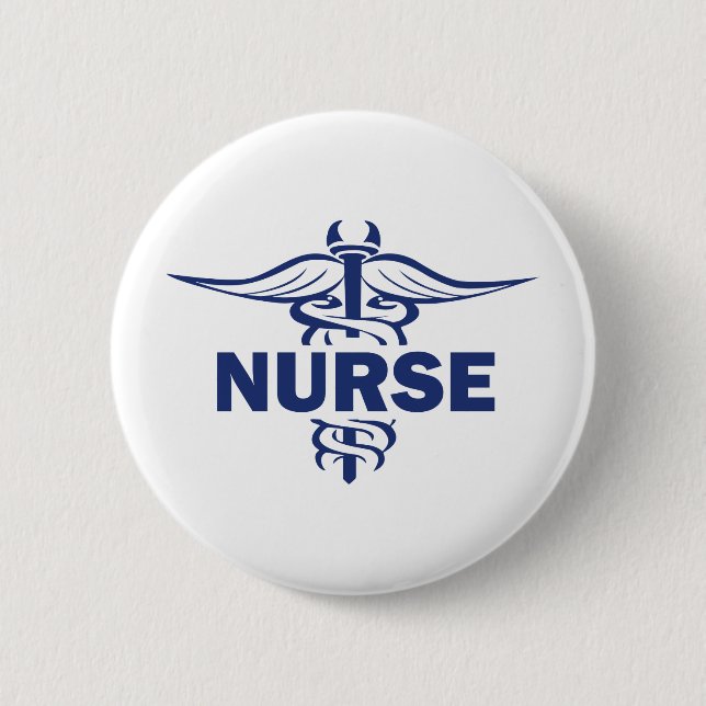 evil nurse 6 cm round badge (Front)