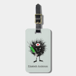 Evil Nurse Meme Dark Humour Funny Medical Name Luggage Tag