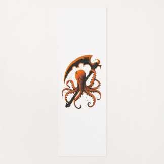 Evil Octopus Halloween Sticker and Shirt Yoga Mat