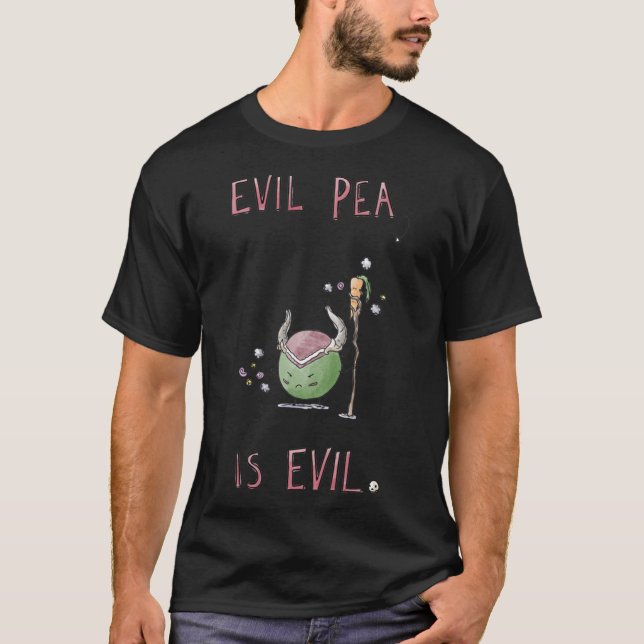 Evil Pea Is Evil Classic T-Shirt (Front)