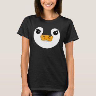 Evil Penguin Face Halloween Costume  Penguin T-Shirt