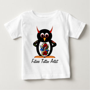 Evil Penguin Future Tattoo Artist Baby T-Shirt