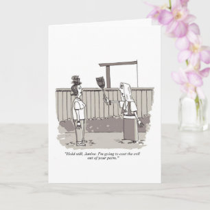 Evil Perm greeting card