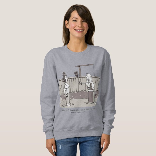 Evil Perm women grey sweatshirt (Front Full)