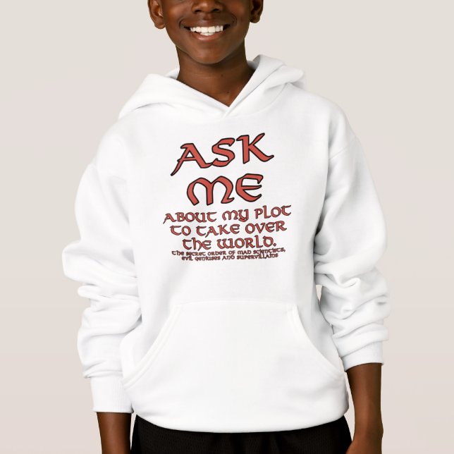 Evil Plot Joke Kids Hoodies (Front)