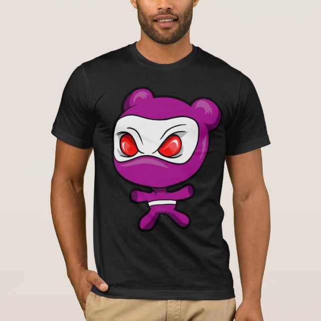 Evil Polar Bear Warrior Ninja  T-Shirt (Front)