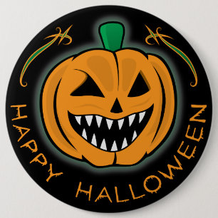 Evil Pumpkin 6 Cm Round Badge