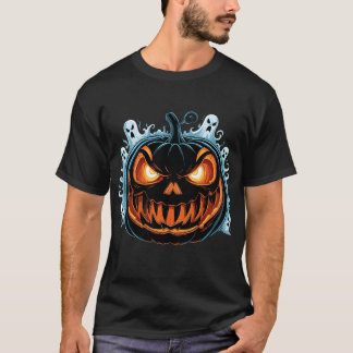 Evil Pumpkin Haunted Halloween T-Shirt