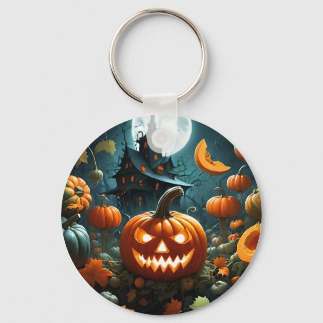 Evil pumpkin  key ring (Front)