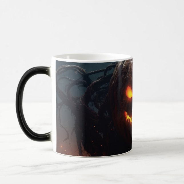 Evil Pumpkin Magic Mug (Left)
