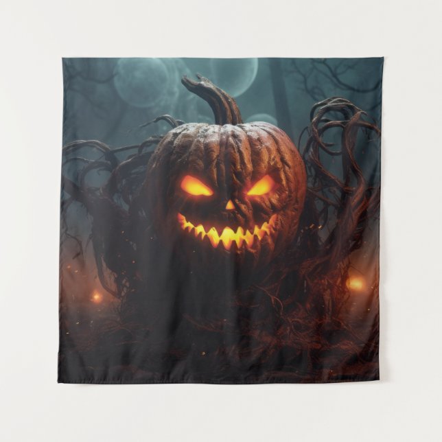 Evil Pumpkin Tapestry (Front)