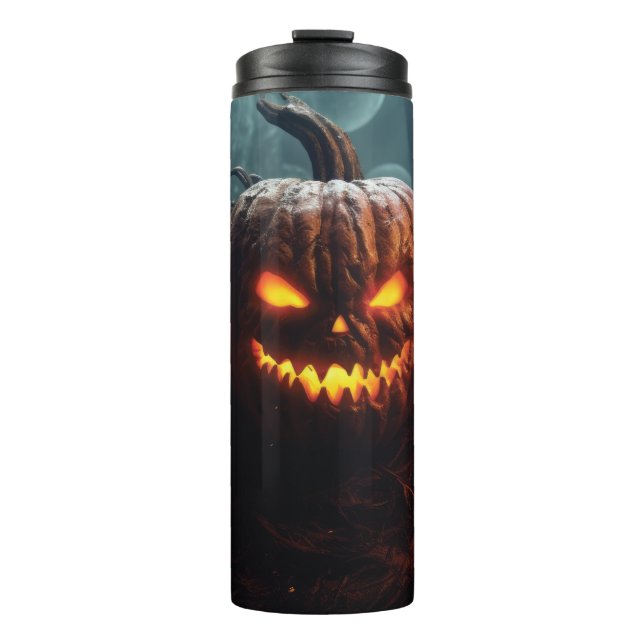 Evil Pumpkin Thermal Tumbler (Front)