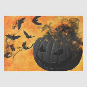evil pumpkin tissue paper
