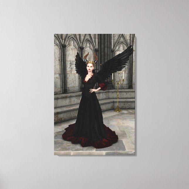 Evil Queen Canvas Print (Front)