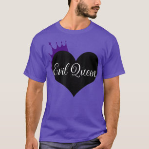 Evil Queen Heart & Crown Halloween Costume Novelty T-Shirt