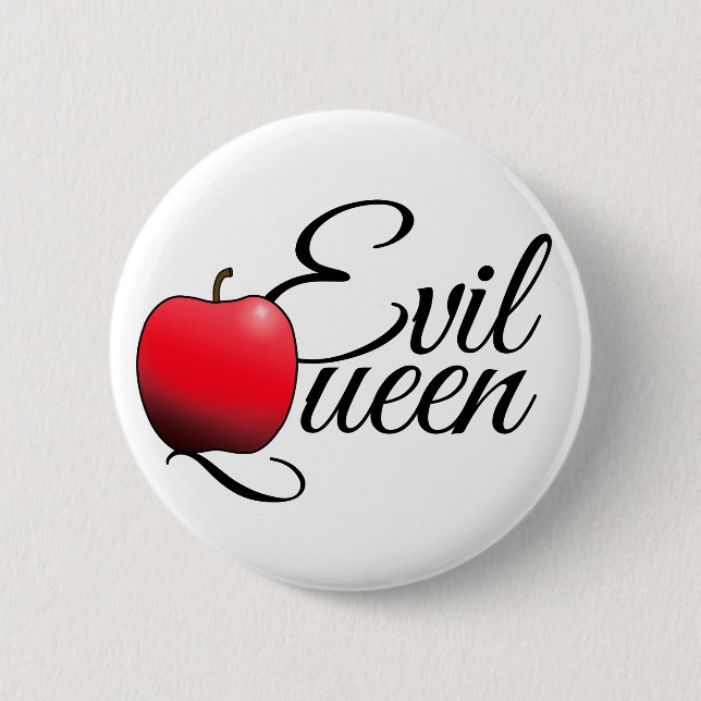 Evil Queen Red Apple 6 Cm Round Badge (Front)