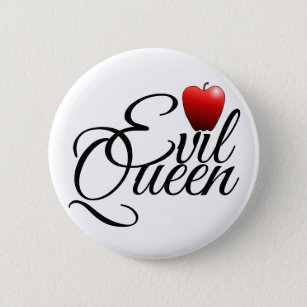 Evil Queen Small Apple Button