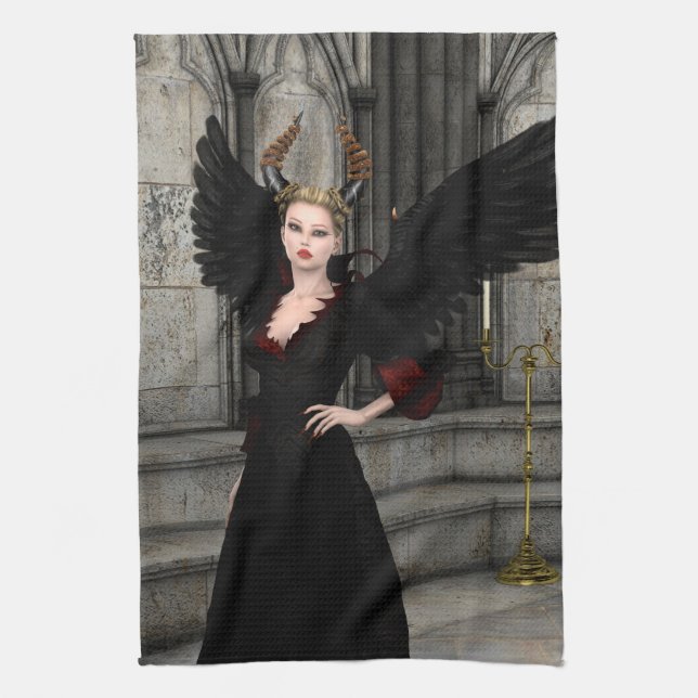 Evil Queen Tea Towel (Vertical)