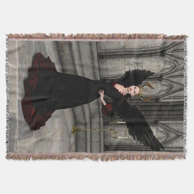 Evil Queen Throw Blanket (Front)