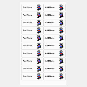 Evil Scary Cat Clothing Labels