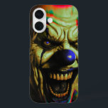 Evil scary clown iPhone 16 phone case. iPhone 16 Case<br><div class="desc">Evil clown themed iPhone 16 phone case</div>