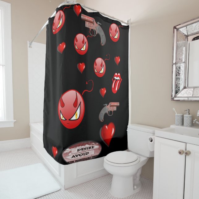 Evil shower curtain (In Situ)