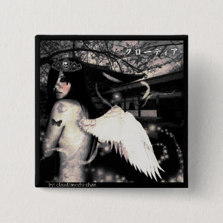 Evil Side Angel 15 Cm Square Badge