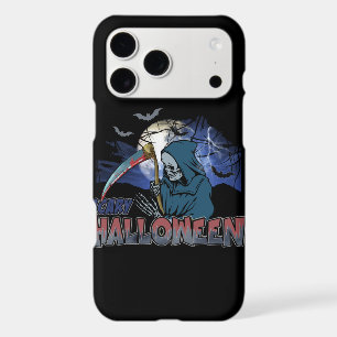 Evil Skeleton In Scary Dark Night Halloween