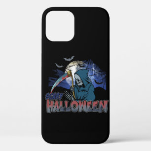Evil Skeleton In Scary Dark Night Halloween iPhone 12 Pro Case