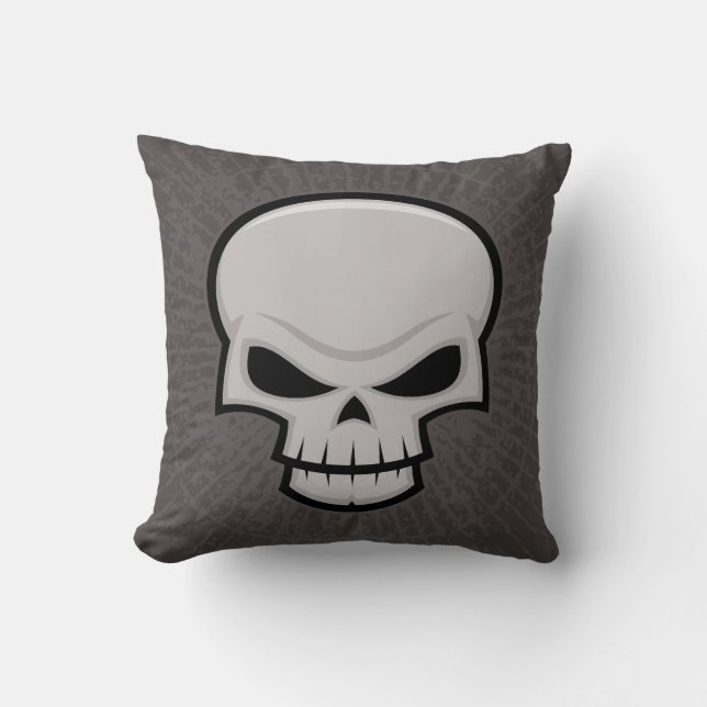 Evil Skull Design Cushion (Front)