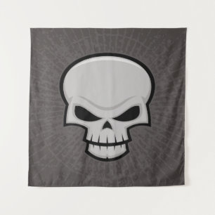 Evil Skull Design Tapestry