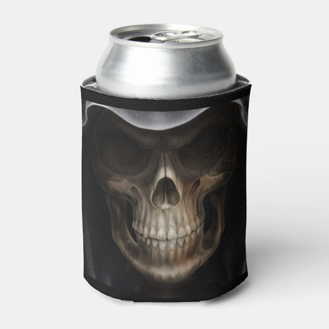 Evil Skull Grim Reaper Can Cooler (Can Front)