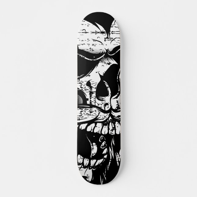 Evil Skull Skateboard Design (Front)