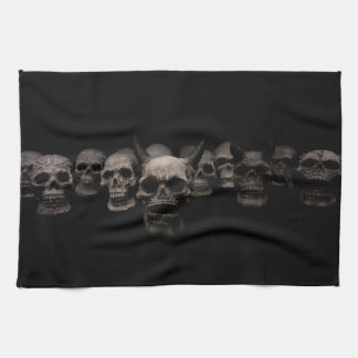 Evil Skulls Tea Towel