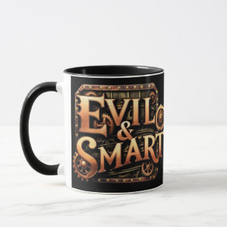 Evil&Smart Logo Black Mug
