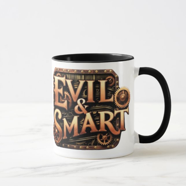 Evil&Smart logo two color Mug (Right)