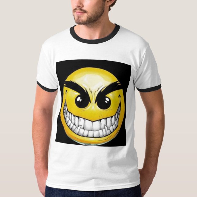 evil-smiley-face T-Shirt (Front)