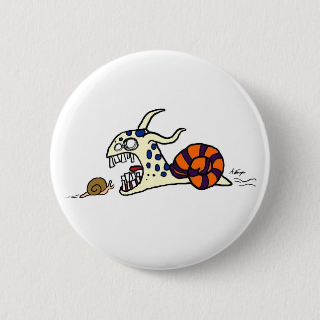 Evil Snail Button (Front)