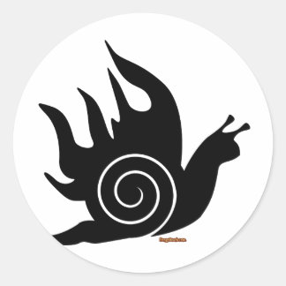 Evil Snail Classic Round Sticker