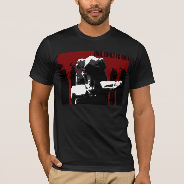Evil Spaz is Evil T-Shirt (Front)