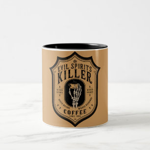 Evil Spirits Killer Coffee Two-Tone Coffee Mug