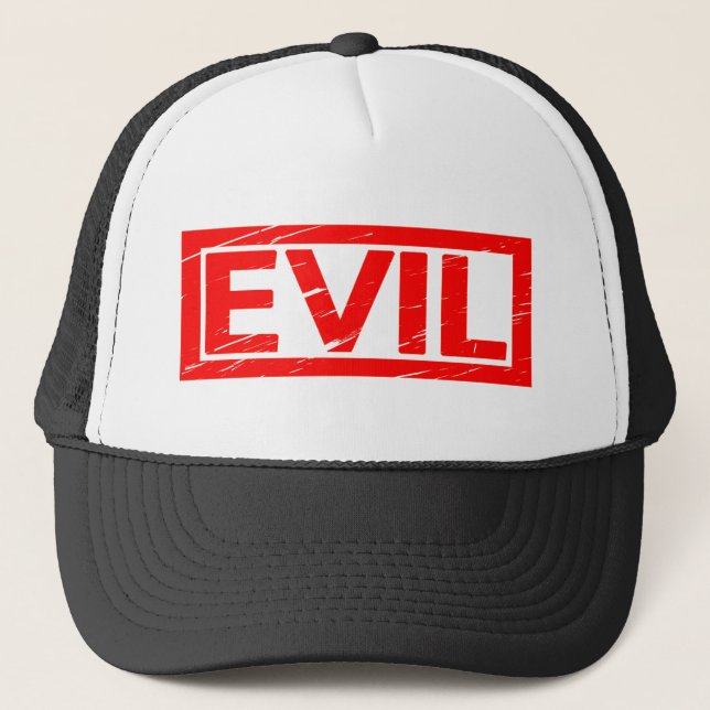 Evil Stamp Trucker Hat (Front)