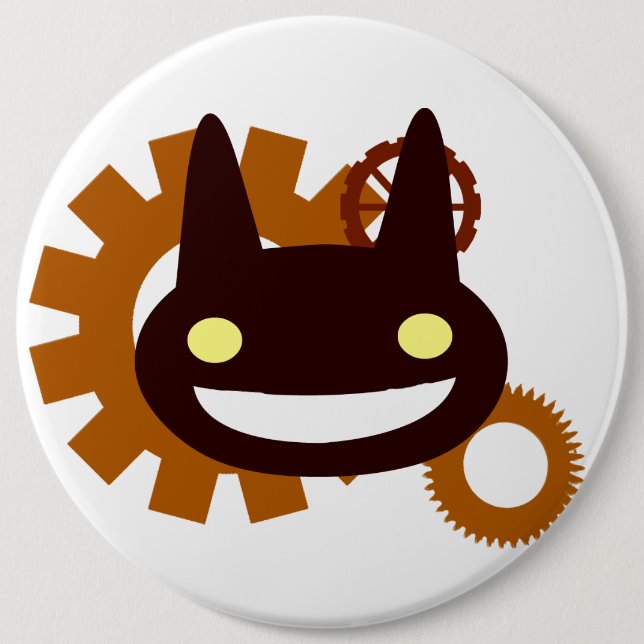 Evil Steampunk 6 Cm Round Badge (Front)