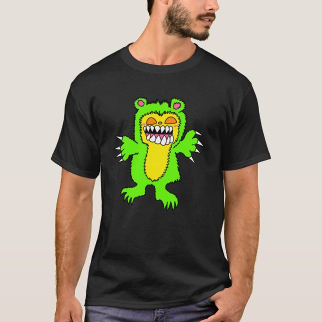 Evil Teddy Bear Men Shirt  (Front)