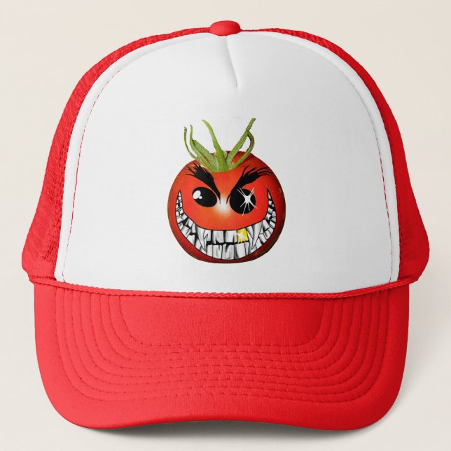 Evil Tomato Trucker Hat (Front)